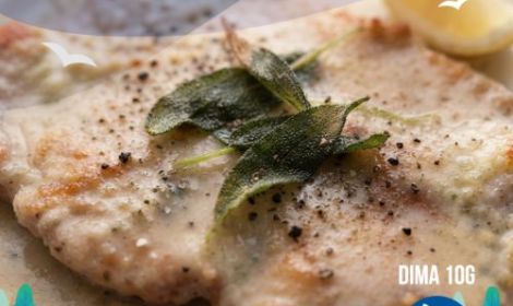 Scaloppine di vitello al burro chiarificato e salvia