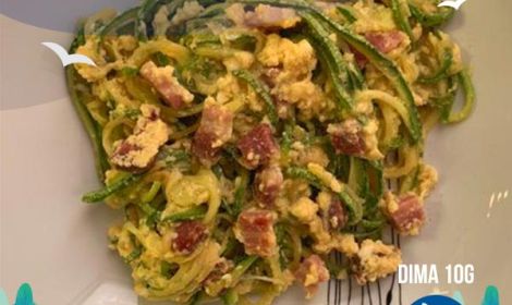 Spaghetti di zucchine alla carbonara