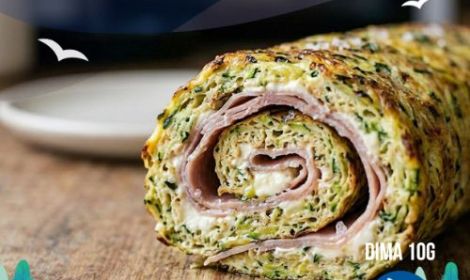 Rotolo di zucchine al forno cheto