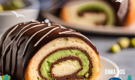 Cheto Tronchetto di Natale al Cioccolato e Pistacchio