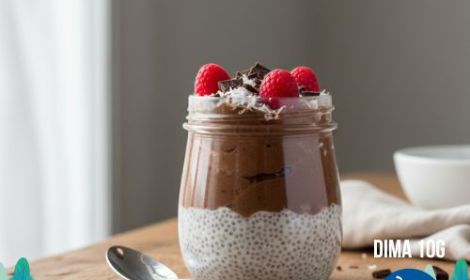 Keto Overnight Porridge al Cocco e Cioccolato