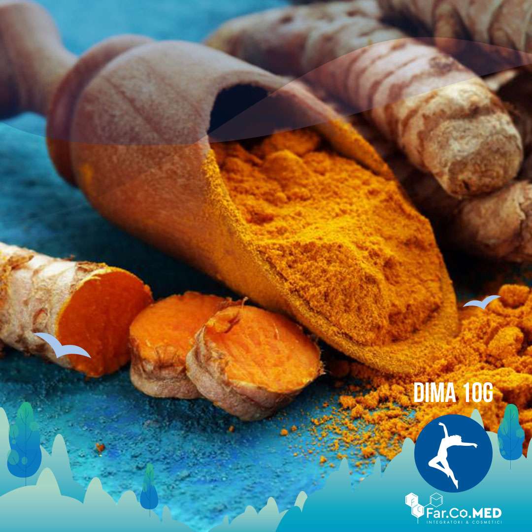la curcuma sul tavolo