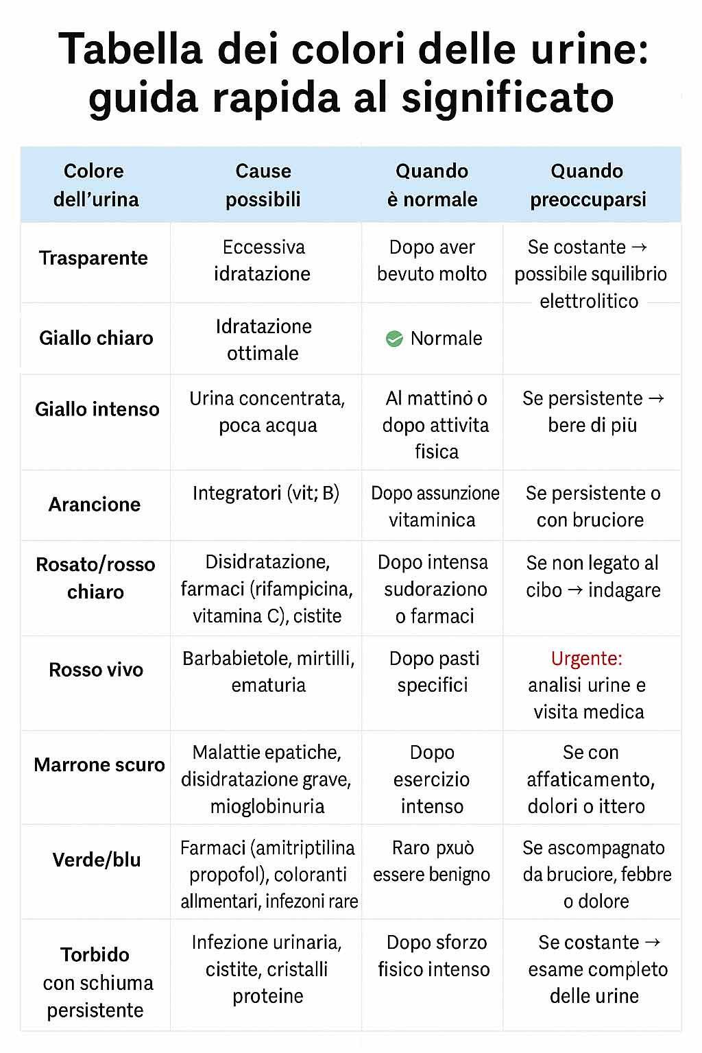 tabella-urine