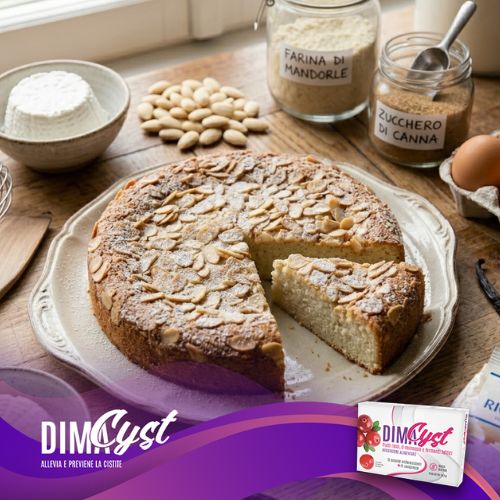 Torta di ricotta e mandorle il dolce pasquale per la cistite