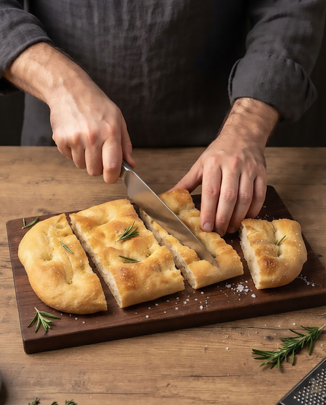 Preparazione della focaccia:
