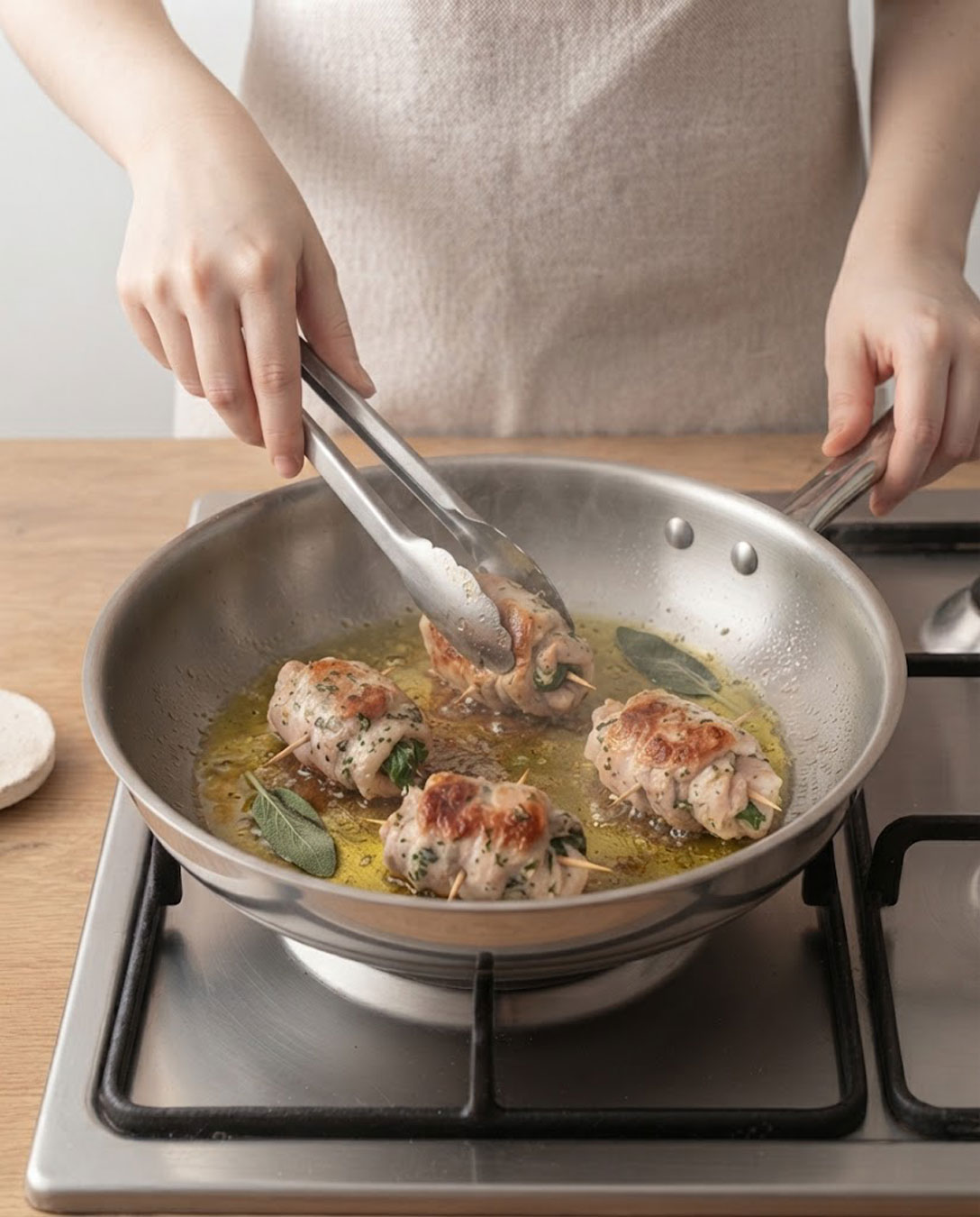 Rosola gli involtini